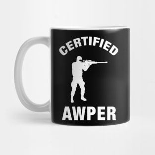 Certified Awper Sniper AWP Gaming Mug